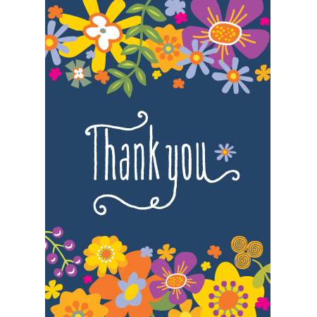 Flowers Thank You | Cards Really Count, LLC.